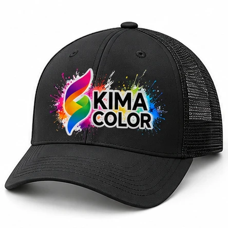 Gorra trucker estructurada con logo KIMA COLOR