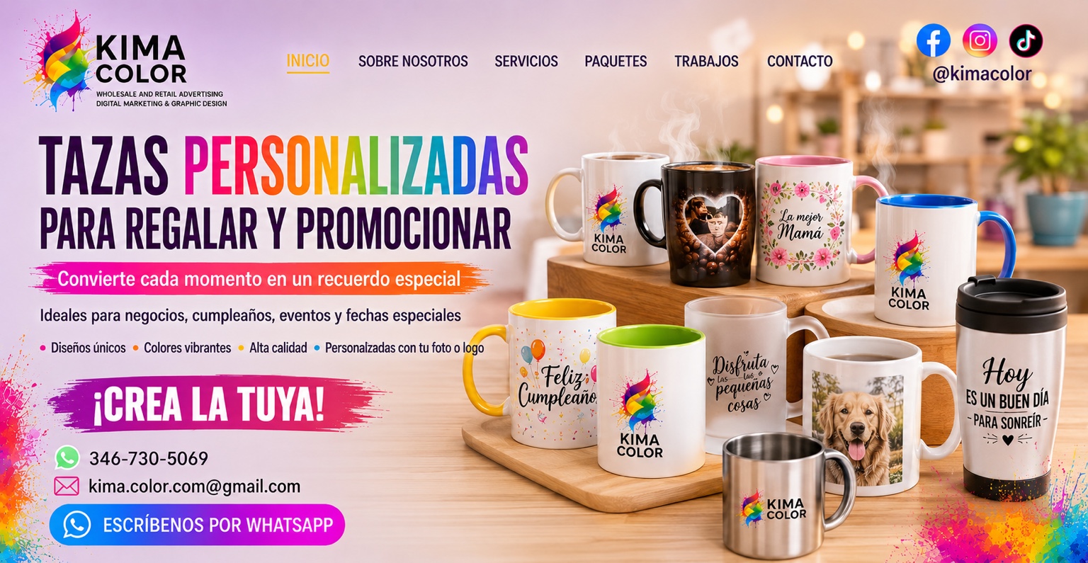 Tazas personalizadas — para regalar y promocionar