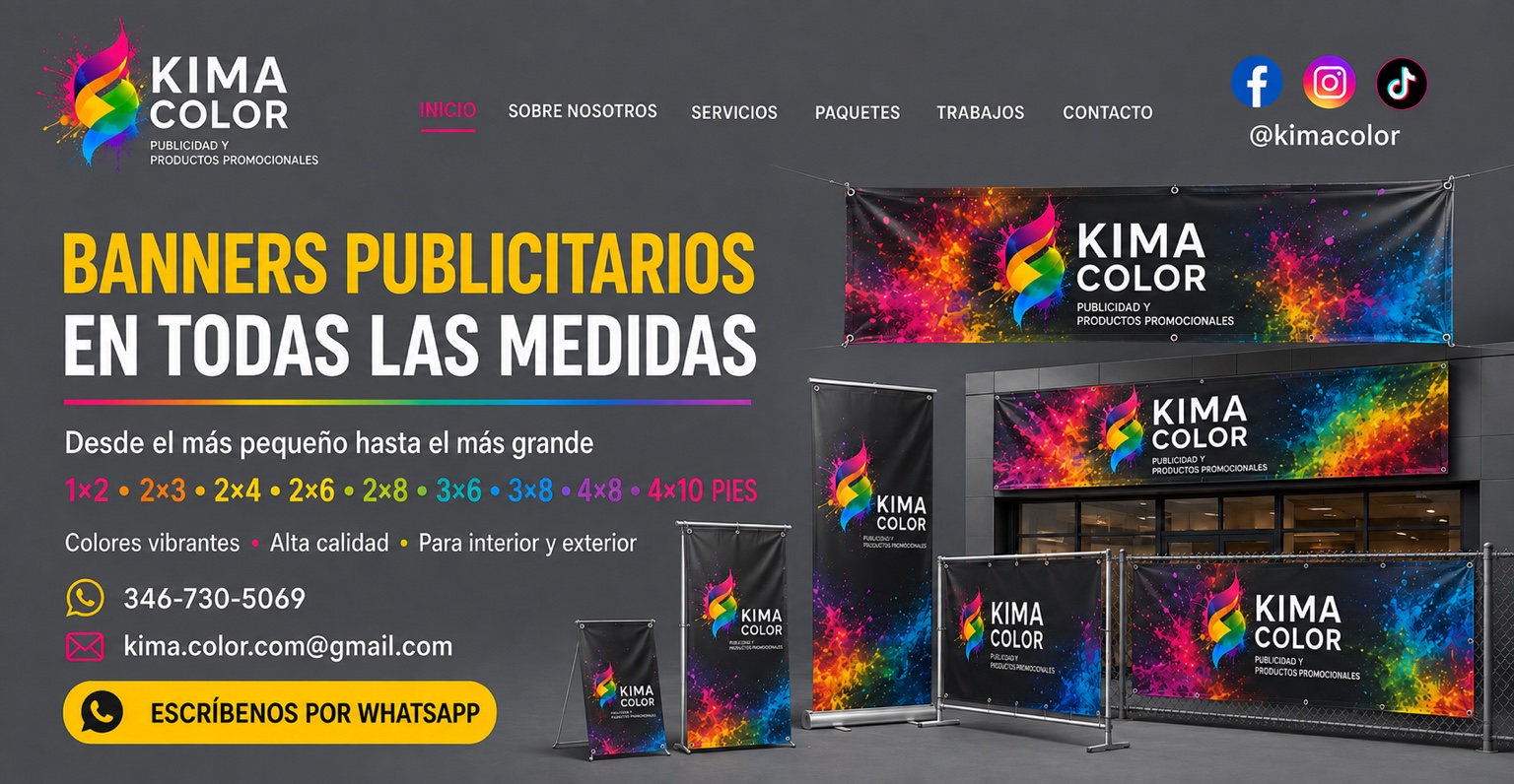Banners publicitarios en todas las medidas